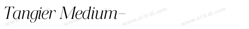 Tangier Medium字体转换